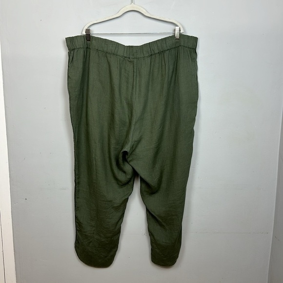 Caslon 100% Linen Pull on Style Tulip Hem Pants Sz 3X - Picture 8 of 11